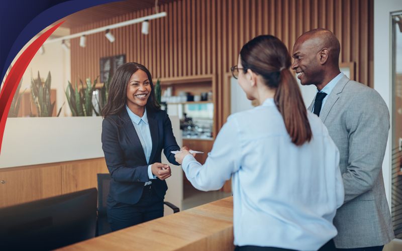 corporate employees walking into a hotel lobby, corporate coach hire, May 2024, NZ